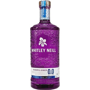 Gin Whitley Neill Rhubarb & Ginger 0% Alc, 0.7L