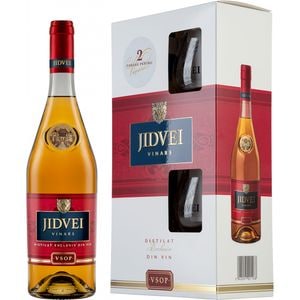 Set Vinars VSOP Jidvei, 0.7L + 2 pahare