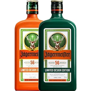 Set Lichior Jagermeister Green Orange, 2 x 0.7L 