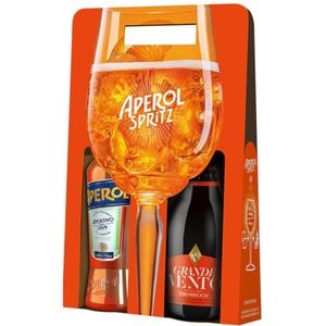 Set Aperitiv Aperol, 0.7L + Vin spumant alb Grande Vento, 0.75L