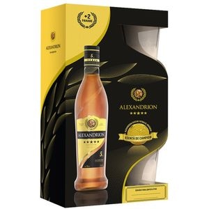 Brandy Alexandrion 5, 0.7L + 2 pahare