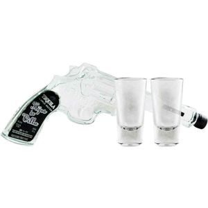 Set Tequila Hijos de Villa, 0.7L + 2 pahare