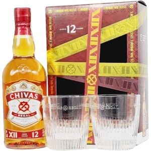 Set Whisky Chivas Regal 12YO, 0.7L + 2 pahare
