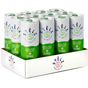 Cocktail cu alcool Stelz Hard Seltzer Lime bax 0.25L x 12 doze