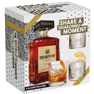 Set Lichior Disaronno, 0.7L + 2 pahare