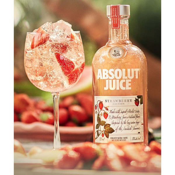Vodka Absolut Strawberry Juice Edition, 0.5L