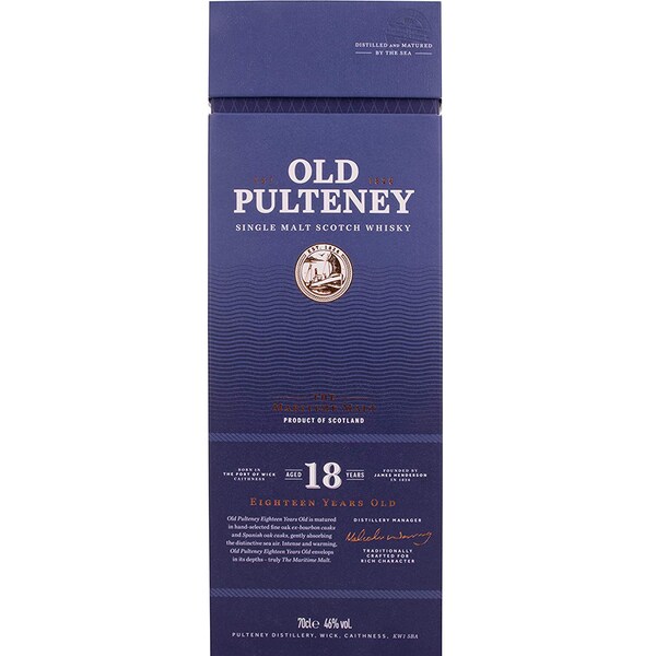 Whisky Old Pulteney 18YO, 0.7L