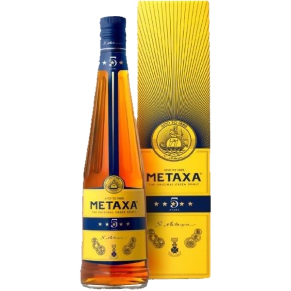 Brandy Metaxa 5* Giftbox, 0.75L