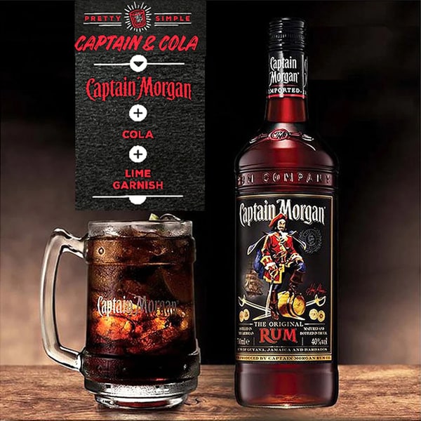 Rom Captain Morgan Dark Rum, 1L
