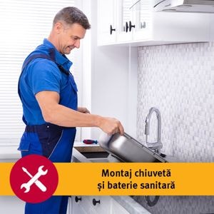 Serviciu instalare chiuveta si baterie sanitara