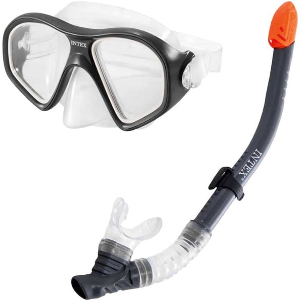 Set snorkeling INTEX Reef Rider 55648, negru