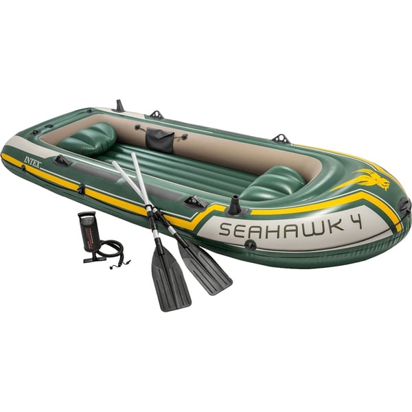 Barca gonflabila INTEX Seahawk 4, 351 x 145 x 48 cm, multicolor