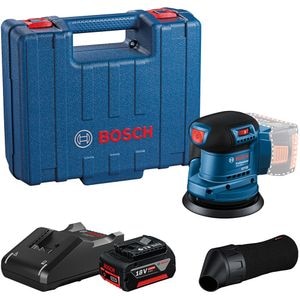 Masina de slefuit cu excentric BOSCH PROFESSIONAL GEX 185-LI, 18V, 125mm, albastru