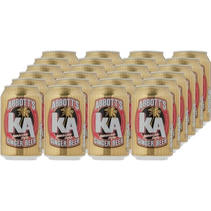 Bere cu arome fara alcool Abbotts KA Jamaican Ginger, bax 0.33L x 24 doze