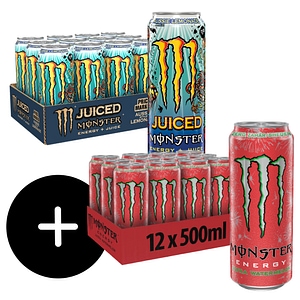 Bautura energizanta MONSTER Aussie Lemonade bax 0.5L x 12 doze