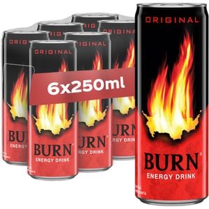 Bautura energizanta BURN bax 0.25L x 6 doze