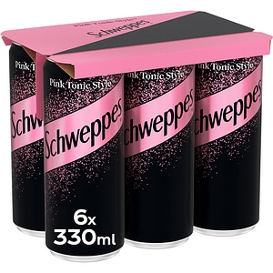 Bautura racoritoare carbogazoasa SCHWEPPES Pink Tonic bax 0.33L x 6 doze