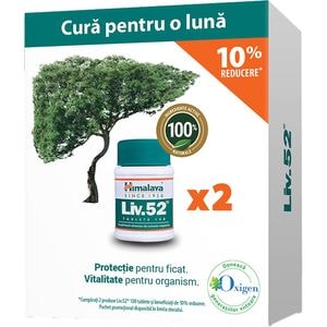 Supliment alimentar Pachet Liv 52, 100 + 100 comprimate, HIMALAYA