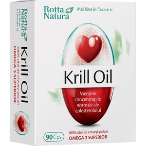 Supliment alimentar Krill Oil, 90 capsule, ROTTA NATURA