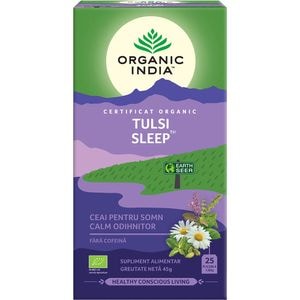 Ceai ORGANIC INDIA Tulsi Sleep, 25 buc, 47.5 g