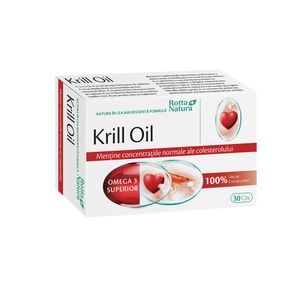 Supliment alimentar Krill Oil, 30 capsule, ROTTA NATURA