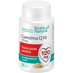 Supliment alimentar Coenzima Q10 120mg, 30 capsule, ROTTA NATURA