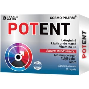 Supliment alimentar Potent, 30 capsule, COSMO PHARM
