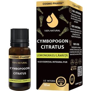Ulei esential Lemongrass, 10 ml, COSMO PHARM