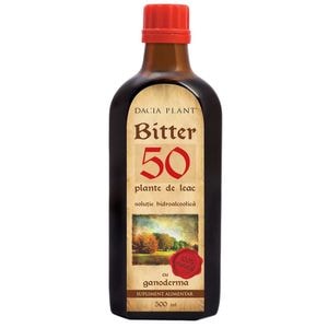 Supliment alimentar Bitter 50 cu Ganoderma, 500 ml, DACIA PLANT