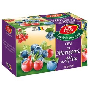 Ceai FARES cu Merisoare si Afine, 20 plicuri