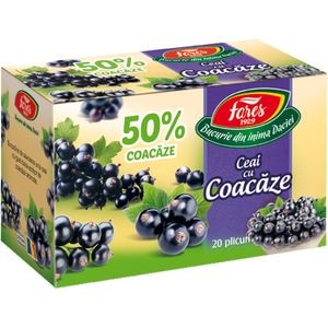 Ceai FARES cu Coacaze 50%, 20 plicuri