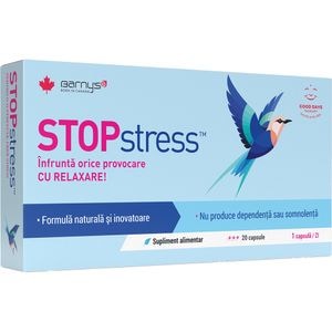 Supliment alimentar STOPstress, 20 capsule, GOOD DAYS THERAPY