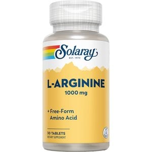 Supliment L-Arginine 1000 mg Solaray, 30 comprimate, SECOM