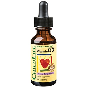 Vitamina D3 500UI picaturi pentru copii aroma fructe Childlife Essentials, 30 ml, SECOM