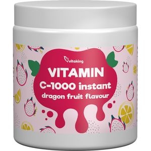 Supliment alimentar Pulbere Instant cu Vitamina C 1000 mg, aroma de fructul dragonului, 400 g, VITAKING