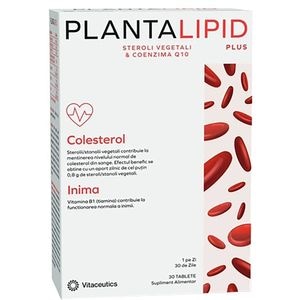 Supliment alimentar PlantaLipid Plus, 30 comprimate, VITACEUTICS
