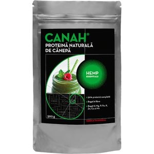 Pudra proteica de canepa, 500 g, CANAH