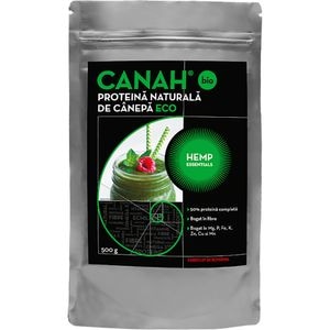 Pudra proteica de canepa ECO, 500 g, CANAH