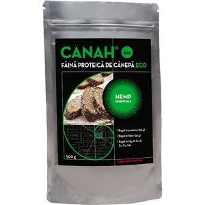 Faina proteica de canepa ECO, 500 g, CANAH