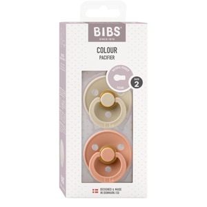 Suzeta BIBS Colour 120229, 6 luni+, 2 buc, bej-roz