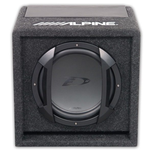 Plush Doll to justify Conditional Subwoofer auto activ ALPINE SWE-815, 150W RMS, 20 cm, Bass-reflex