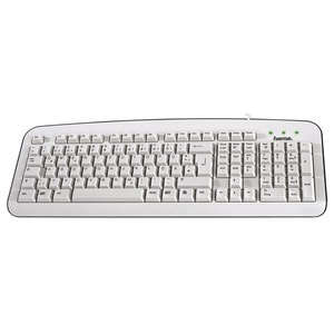 Tastatura cu fir HAMA K210, USB, alb