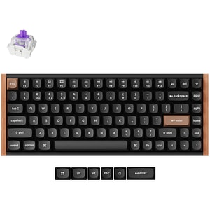 Tastatura Gaming Wireless magnetica KEYCHRON K2 HE K2H-F1, Bluetooth, USB, Layout US, negru