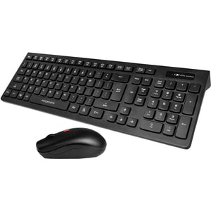 Kit tastatura si mouse PROMATE ProCombo 12, USB, Layout UK, negru