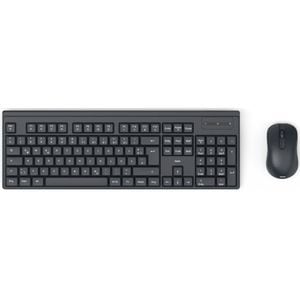 Kit tastatura si mouse Wireless HAMA WKM-100, USB, Layout RO, negru