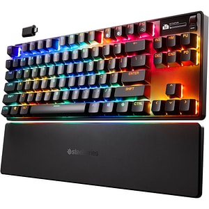 Tastatura Gaming Wireless mecanica STEELSERIES Apex Pro TKL Gen 3, Bluetooth, USB, Layout US, negru