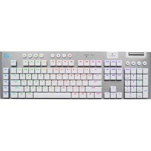Tastatura Gaming Wireless mecanica LOGITECH G915 X Lightspeed Tactile Switches, Bluetooth, USB, Layout US INT, alb