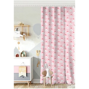 Draperie Mila Home Clouds, rejansa, 140 x 200 cm, semiopac, roz