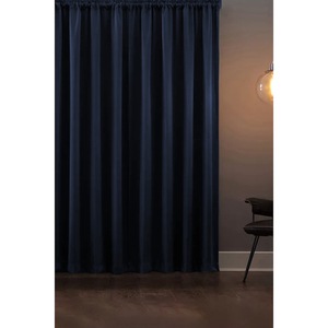 Draperie Minimalist Home World, rejansa, 150 x 260 cm, opac, bleumarin