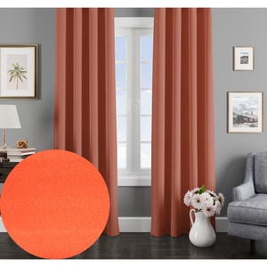 Draperie Minimalist Home World, rejansa, 150 x 260 cm, semiopac, portocaliu